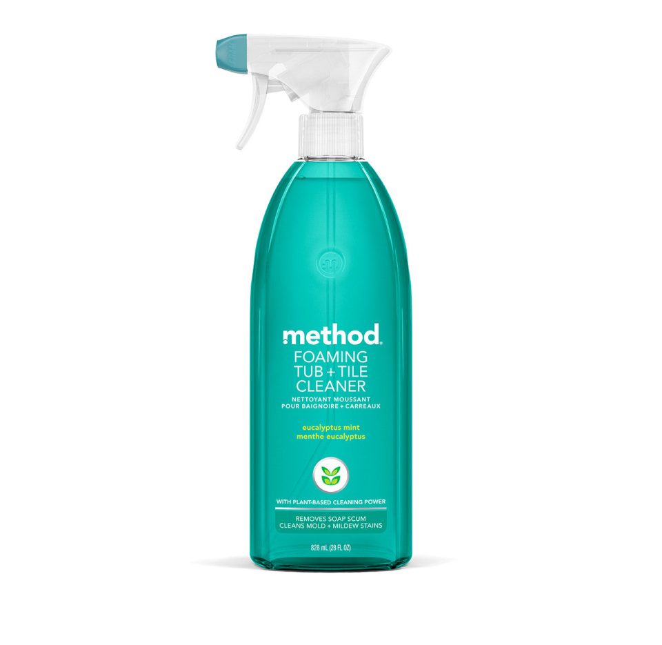 foaming tub + tile cleaner - eucalyptus mint. 28 fl oz