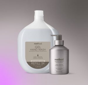 gel hand wash – violet + lavender. 12 fl oz