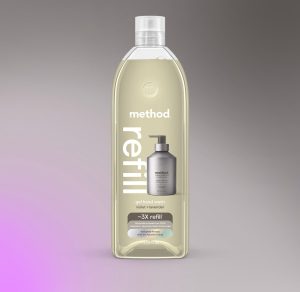 gel hand wash refill – violet + lavender. 34 fl oz 1